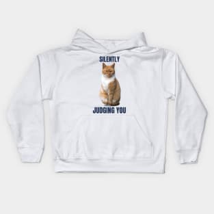 Orange Cat is Silently Judging You Kids Hoodie